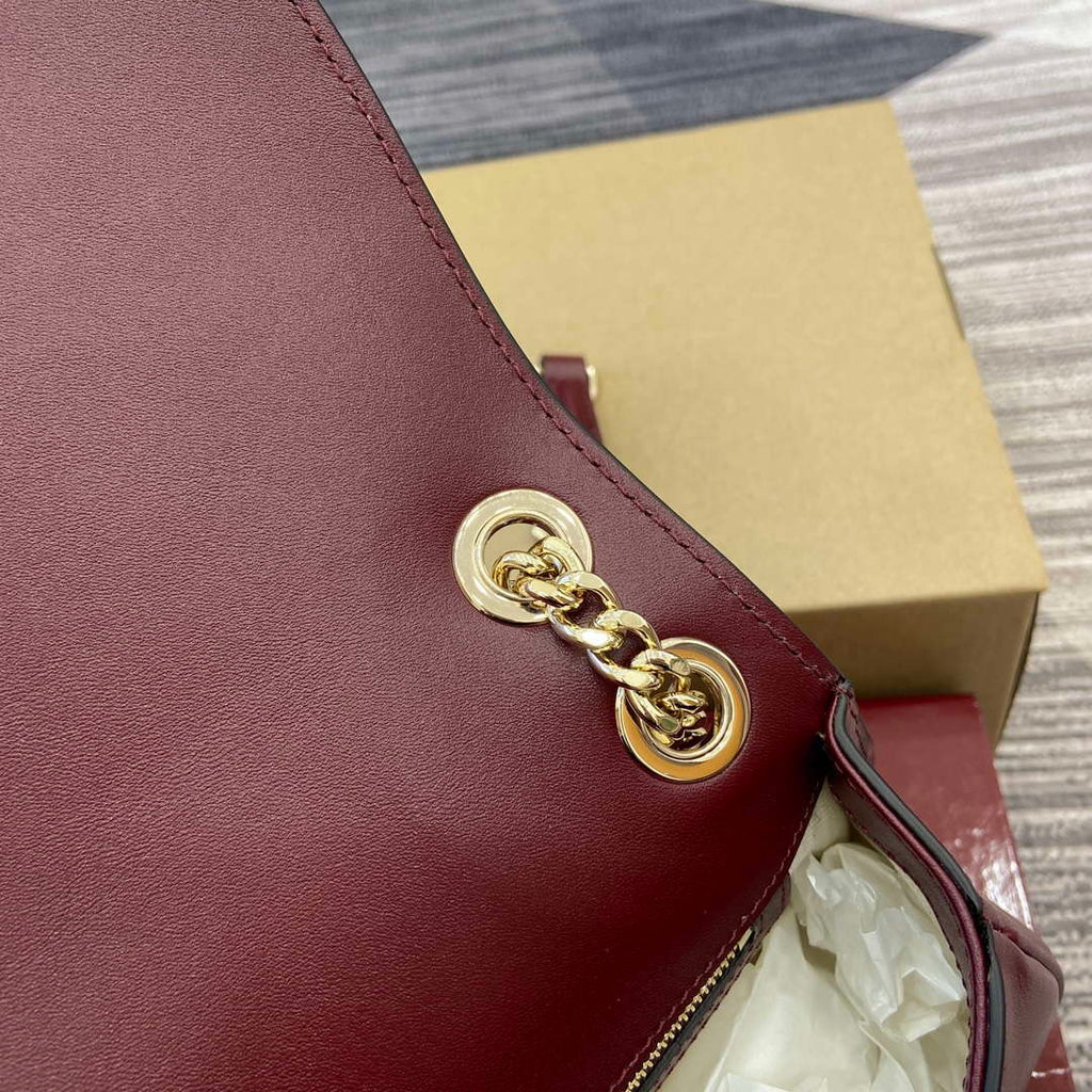 Gucci 815715 Gucci Blondie small shoulder bag Wine Red
