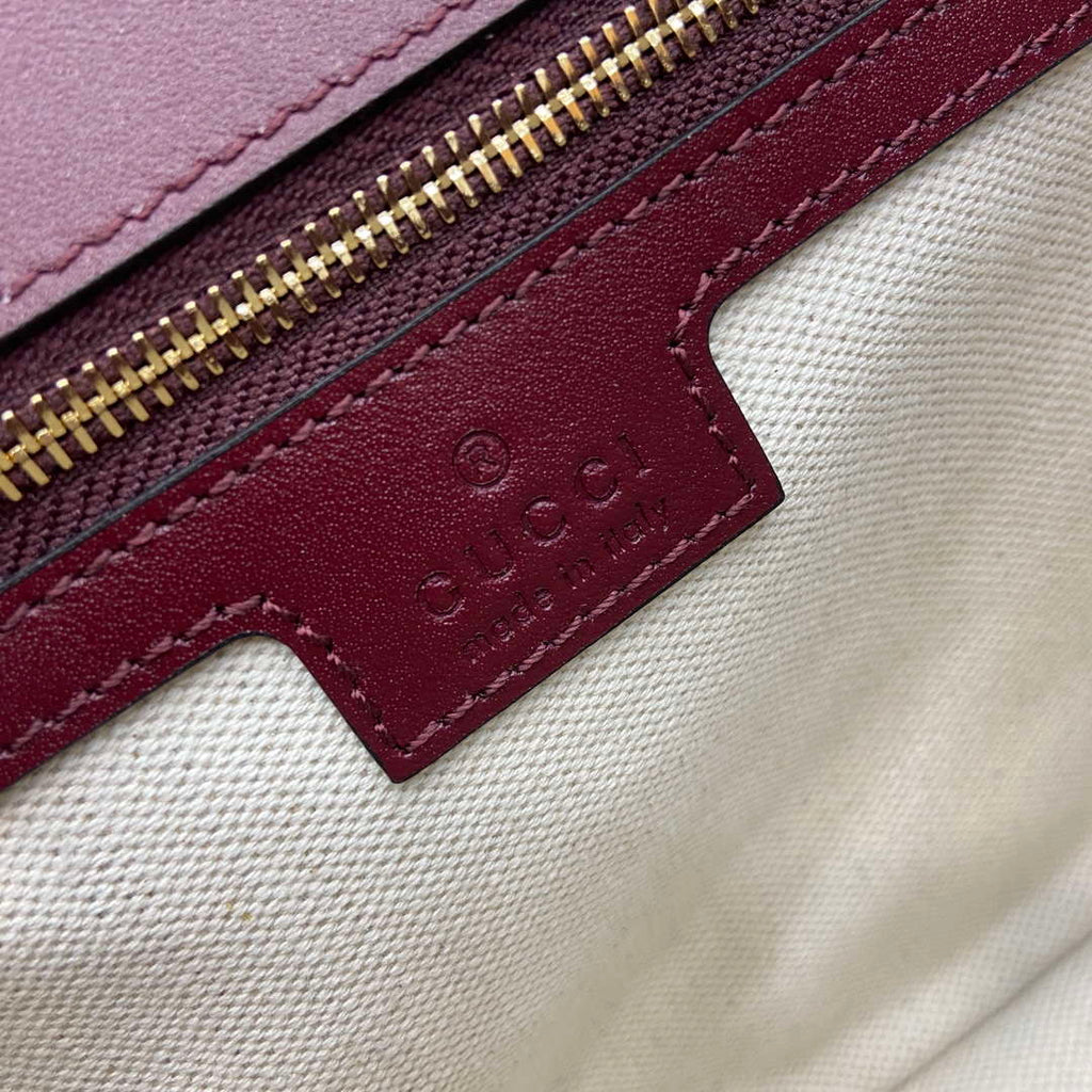 Gucci 815715 Gucci Blondie small shoulder bag Wine Red