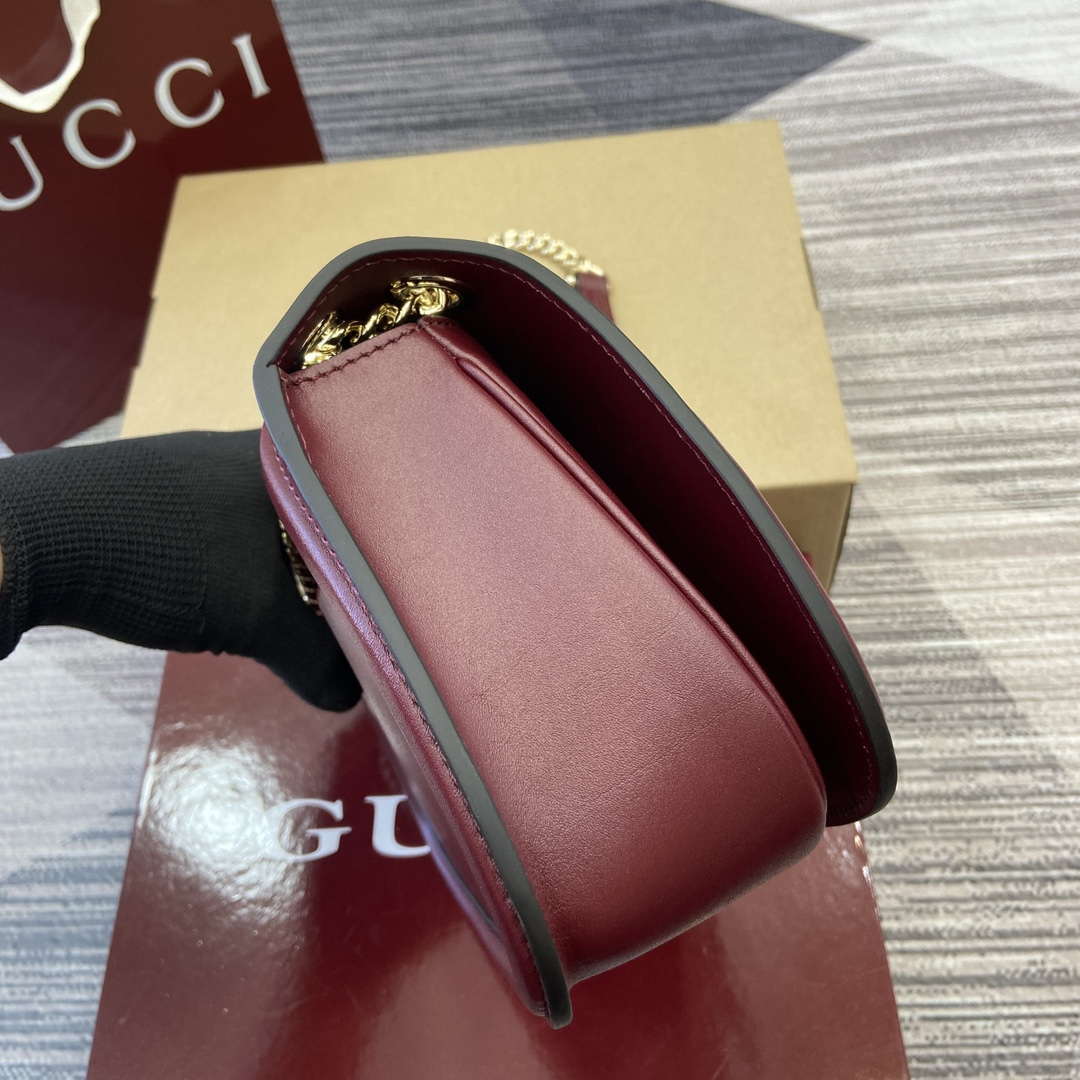 Gucci 815715 Gucci Blondie small shoulder bag Wine Red - Default Title - View 5