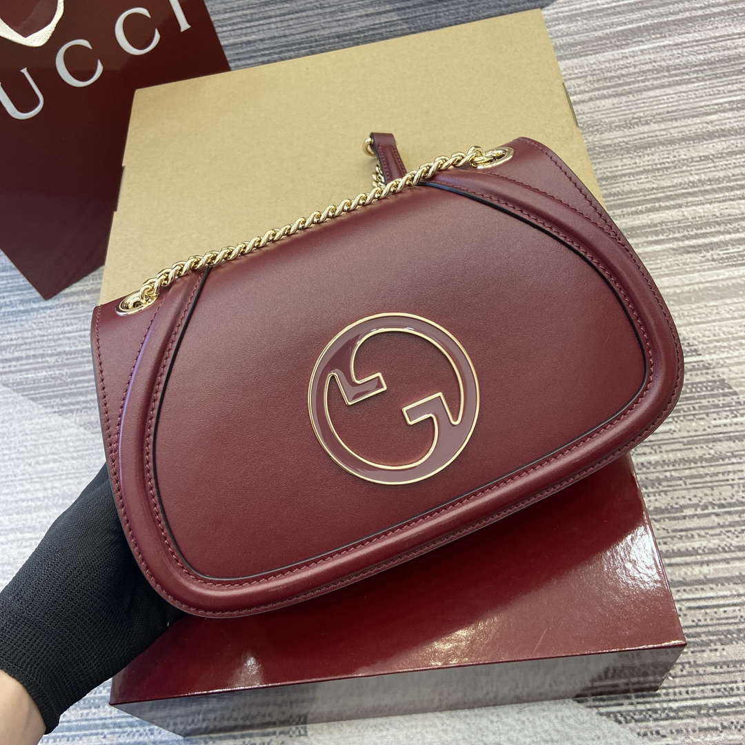 Gucci 815715 Gucci Blondie small shoulder bag Wine Red - Default Title - View 6
