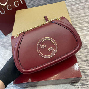Gucci 815715 Gucci Blondie small shoulder bag Wine Red - Default Title - View 6