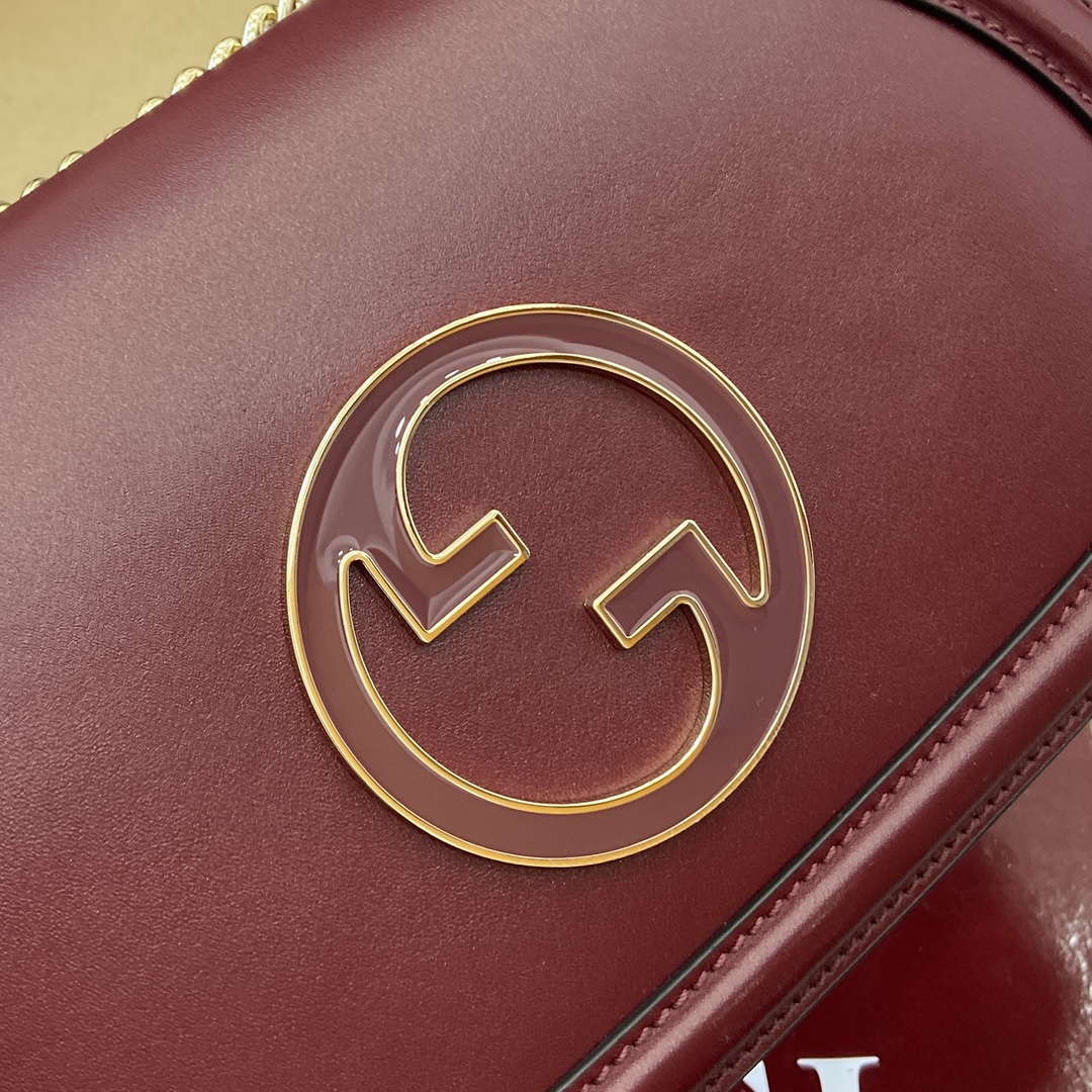 Gucci 815715 Gucci Blondie small shoulder bag Wine Red
