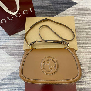 Gucci 815716 Gucci Blondie Medium top handle bag Brown - Default Title - View 1