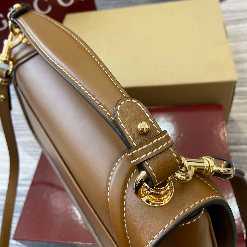 Gucci 815716 Gucci Blondie Medium top handle bag Brown
