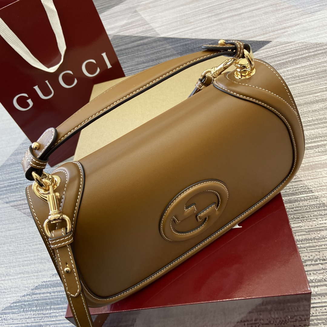 Gucci 815716 Gucci Blondie Medium top handle bag Brown