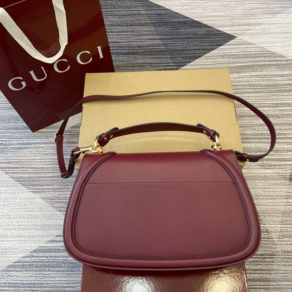 Gucci 815716 Gucci Blondie Medium top handle bag Wine Red