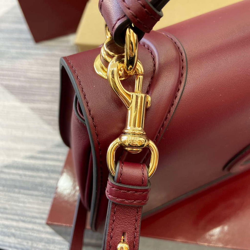 Gucci 815716 Gucci Blondie Medium top handle bag Wine Red