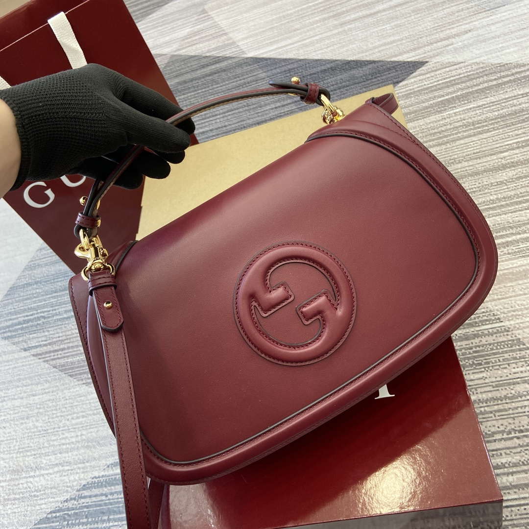 Gucci 815716 Gucci Blondie Medium top handle bag Wine Red - Default Title - View 6