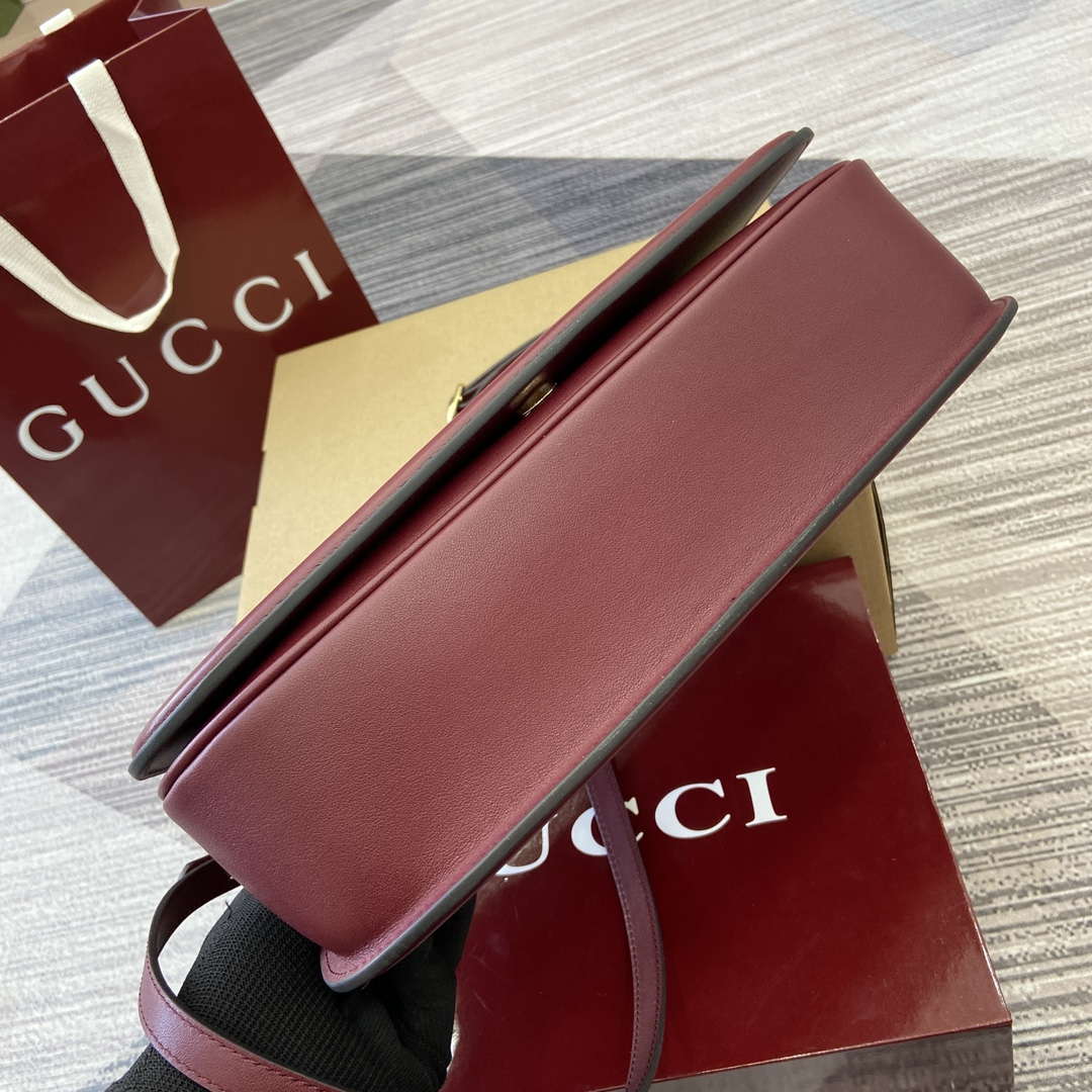 Gucci 815716 Gucci Blondie Medium top handle bag Wine Red - Default Title - View 8