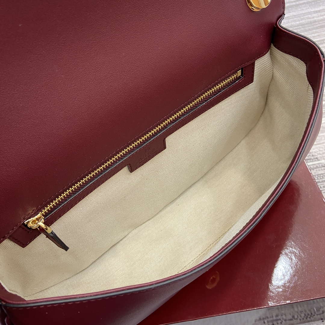 Gucci 815716 Gucci Blondie Medium top handle bag Wine Red