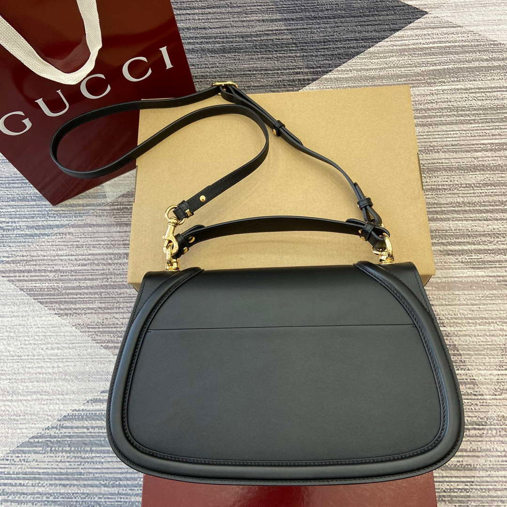 Gucci 815716 Gucci Blondie Medium top handle bag Black