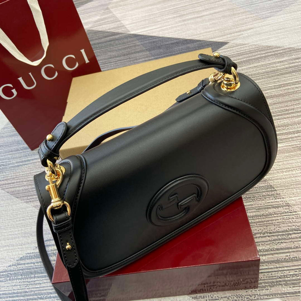 Gucci 815716 Gucci Blondie Medium top handle bag Black