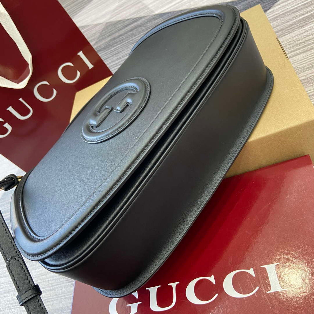 Gucci 815716 Gucci Blondie Medium top handle bag Black