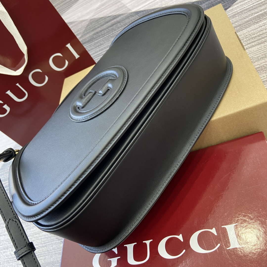 Gucci 815716 Gucci Blondie Medium top handle bag Black