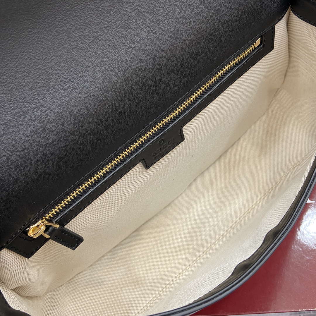 Gucci 815716 Gucci Blondie Medium top handle bag Black