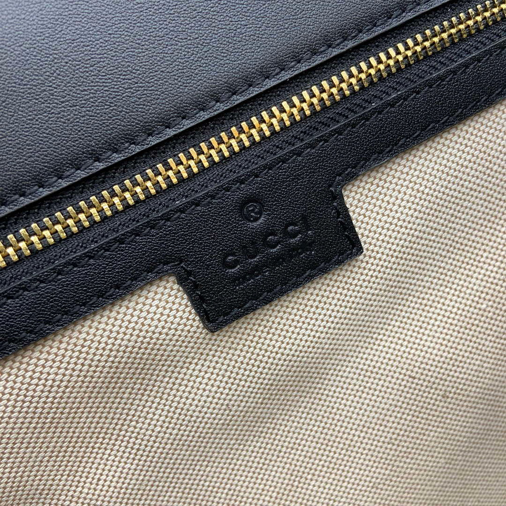 Gucci 815716 Gucci Blondie Medium top handle bag Black