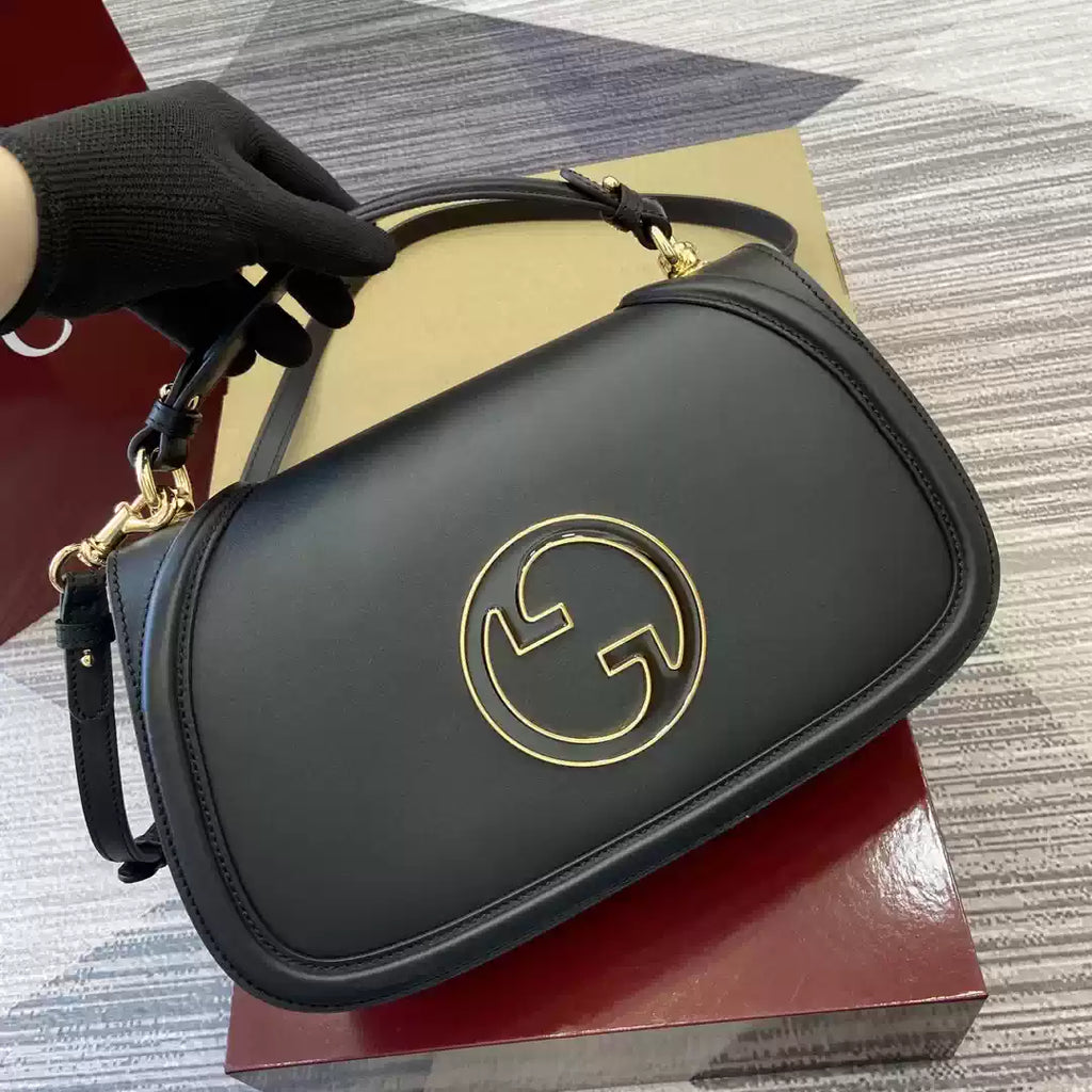 Gucci 815719 Gucci Blondie Medium top handle bag Black