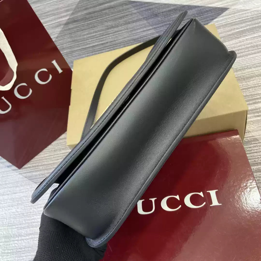Gucci 815719 Gucci Blondie Medium top handle bag Black