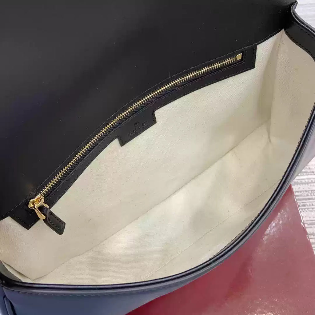 Gucci 815719 Gucci Blondie Medium top handle bag Black