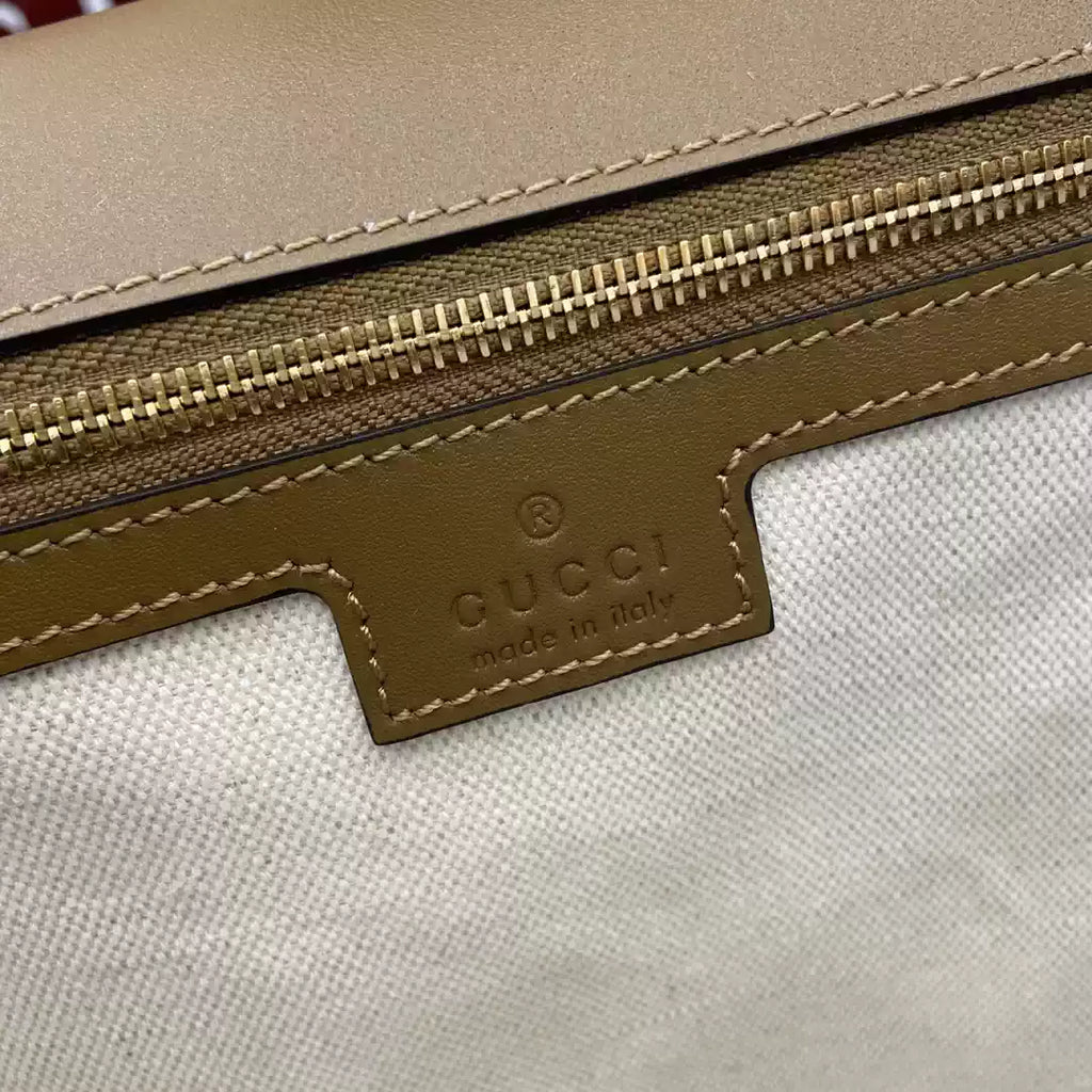 Gucci 815719 Gucci Blondie Medium top handle bag Light brown suede