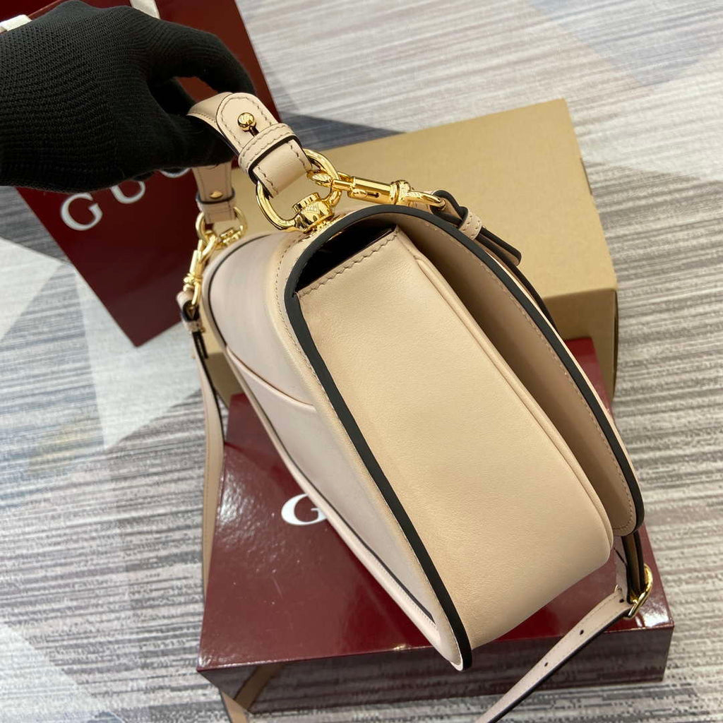 Gucci 815719 Gucci Blondie Medium top handle bag Leather Light Pink