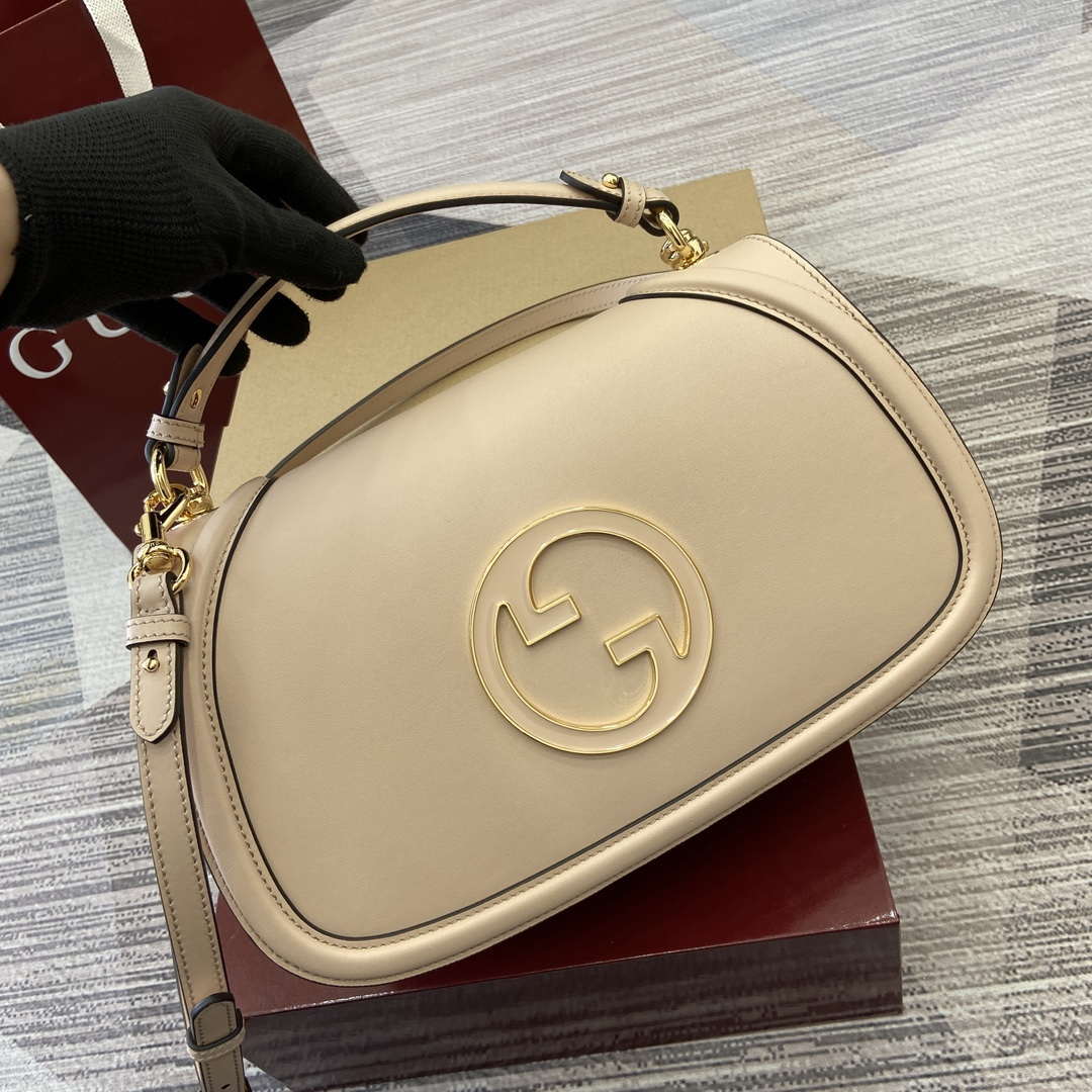 Gucci 815719 Gucci Blondie Medium top handle bag Leather Light Pink - Default Title - View 6