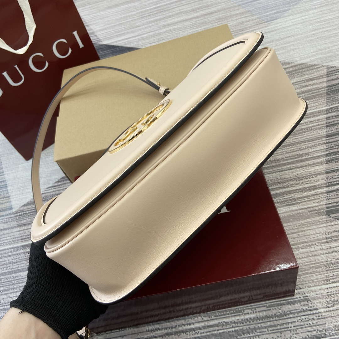 Gucci 815719 Gucci Blondie Medium top handle bag Leather Light Pink - Default Title - View 7
