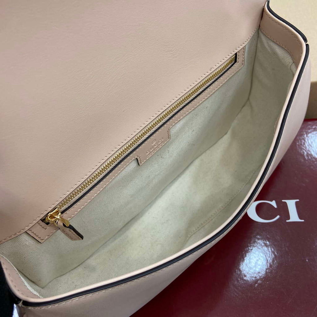 Gucci 815719 Gucci Blondie Medium top handle bag Leather Light Pink