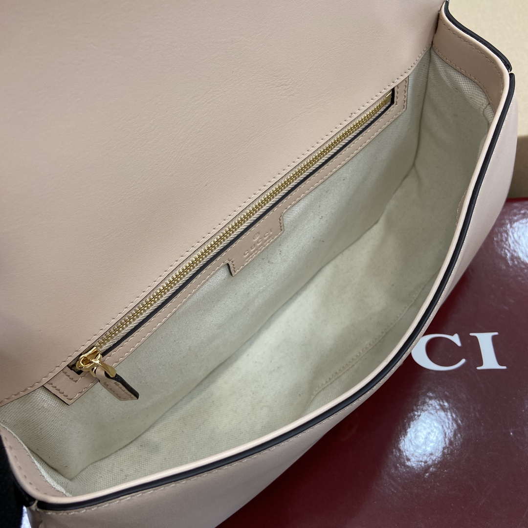 Gucci 815719 Gucci Blondie Medium top handle bag Leather Light Pink - Default Title - View 8