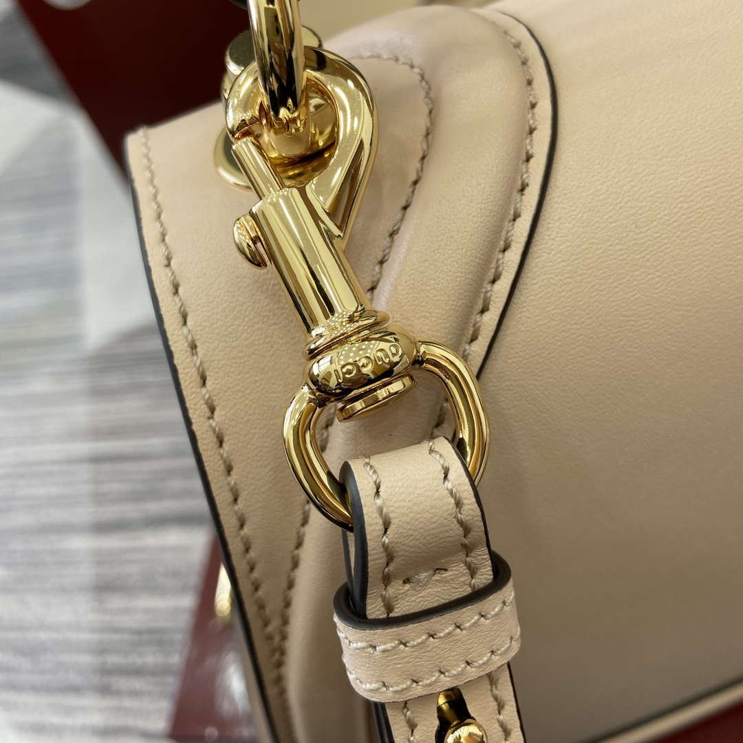 Gucci 815719 Gucci Blondie Medium top handle bag Leather Light Pink