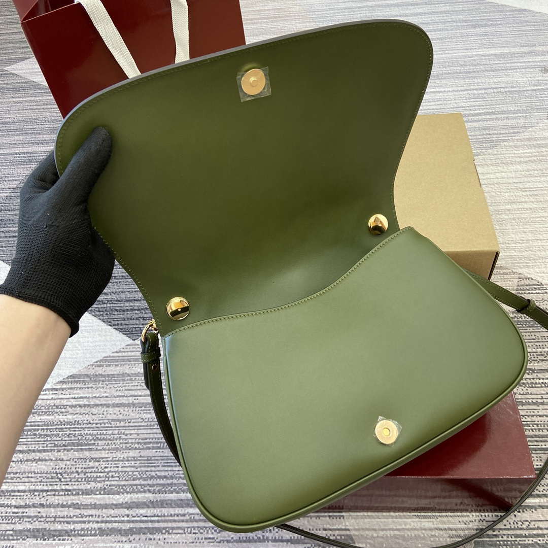 Gucci 815719 Gucci Blondie Medium top handle bag Green suede - Default Title - View 8