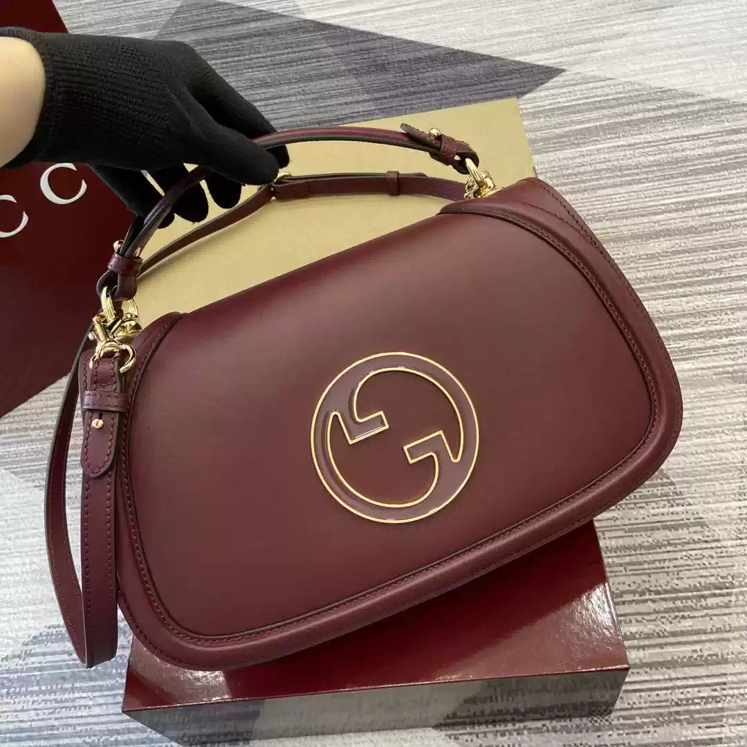 Gucci 815719 Gucci Blondie Medium top handle bag Wine Red - Default Title - View 6