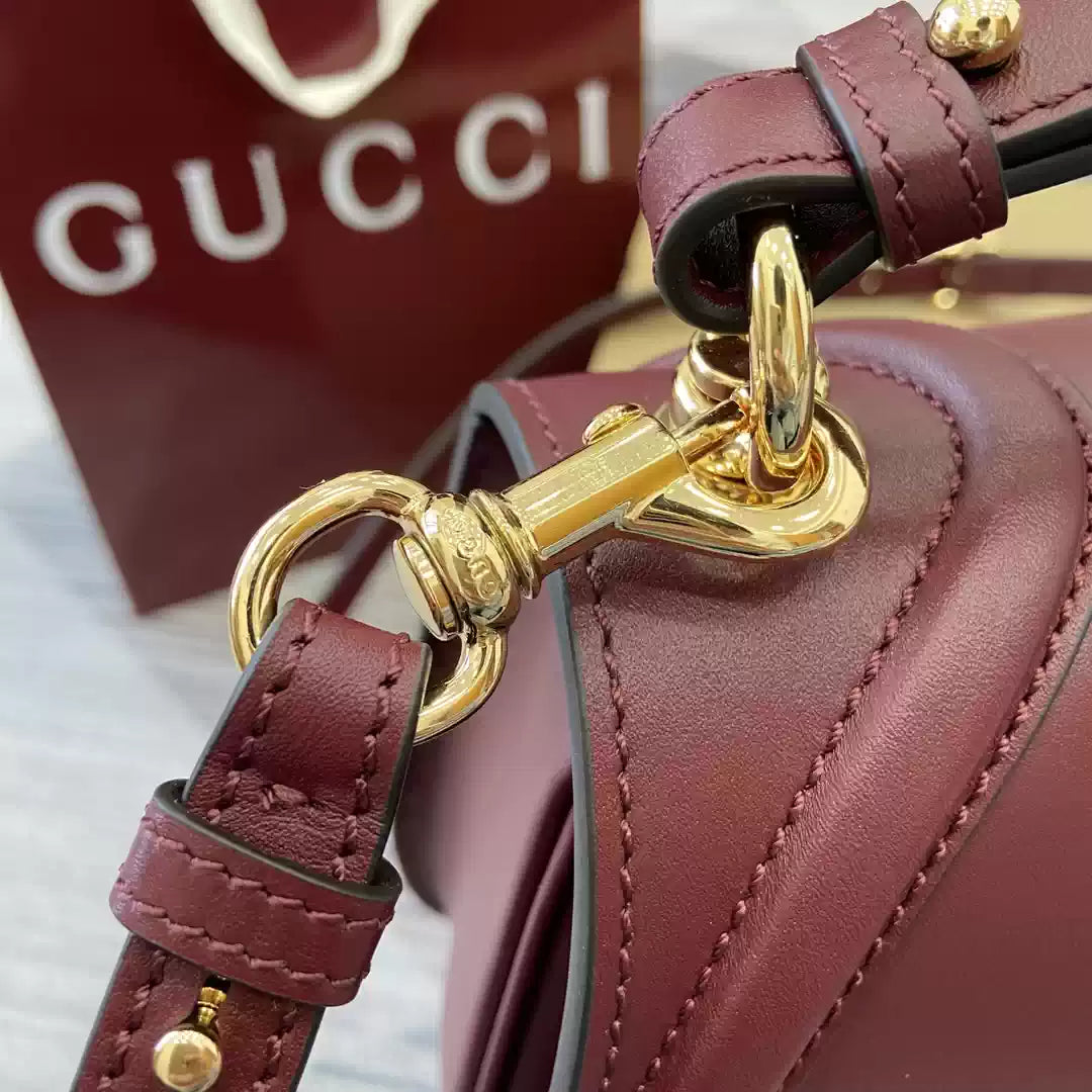 Gucci 815719 Gucci Blondie Medium top handle bag Wine Red - Default Title - View 7