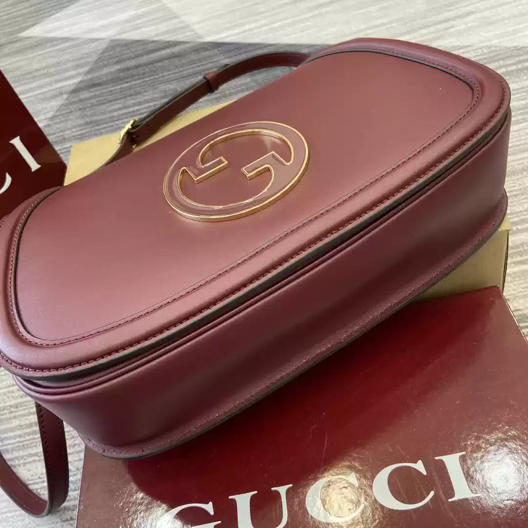 Gucci 815719 Gucci Blondie Medium top handle bag Wine Red - Default Title - View 8