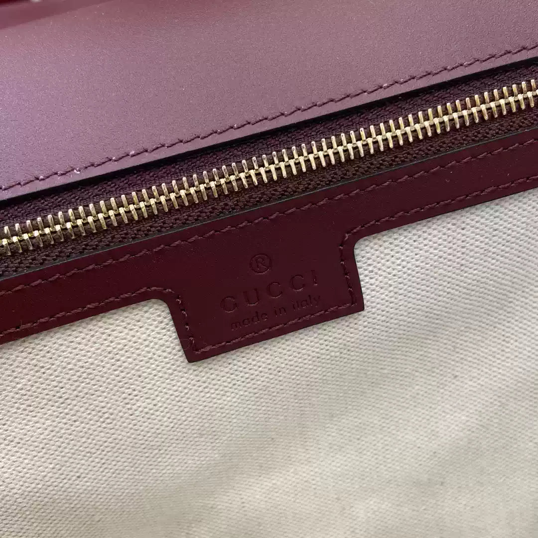 Gucci 815719 Gucci Blondie Medium top handle bag Wine Red