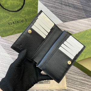 Gucci 815874 GG Emblem Medium wallet Black - Default Title - View 7