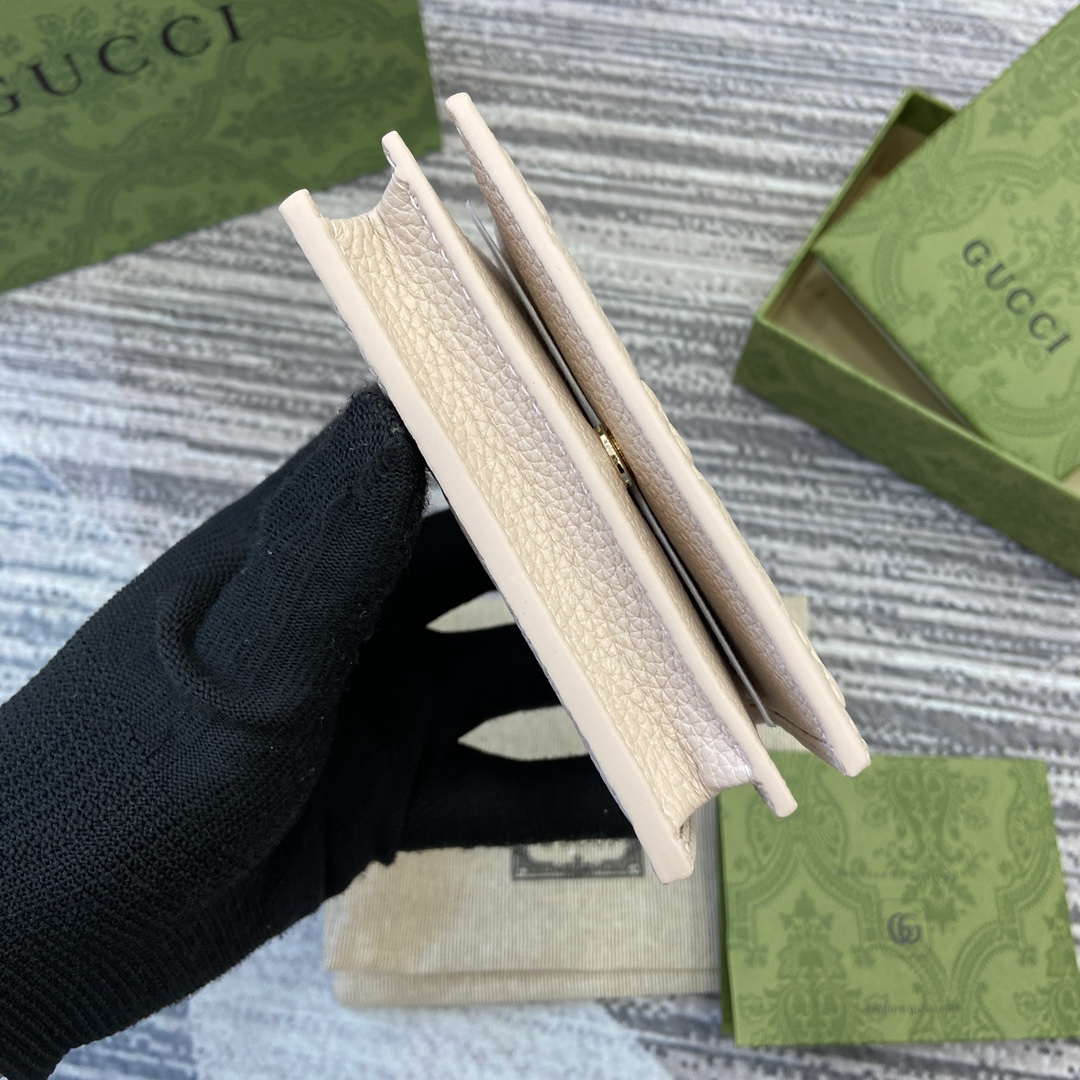 Gucci 815901 GG Emblem mini wallet Beige - Default Title - View 4