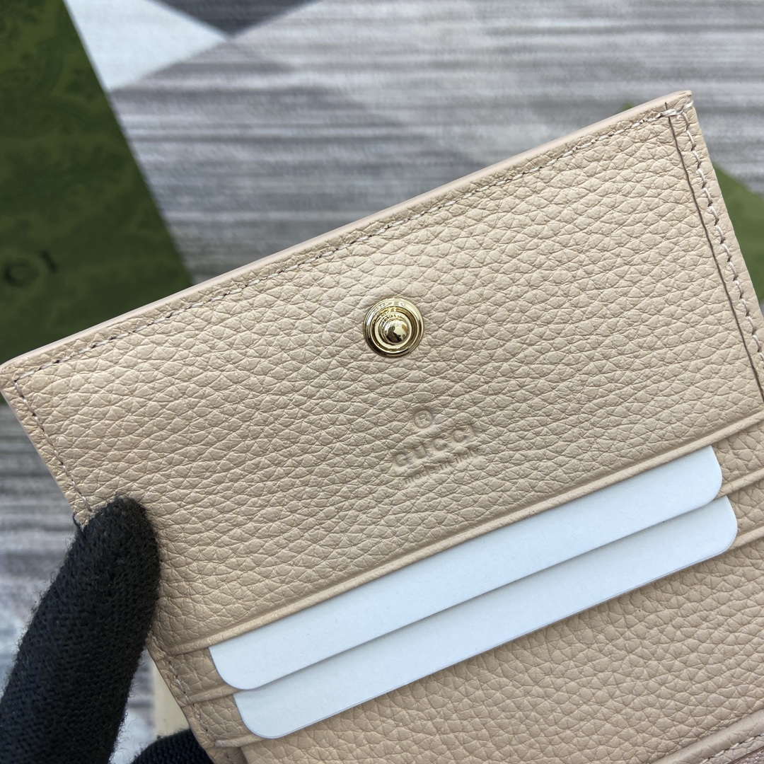 Gucci 815901 GG Emblem mini wallet Beige - Default Title - View 8