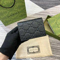 Gucci 815901 GG Emblem mini wallet Black - Default Title - View 1
