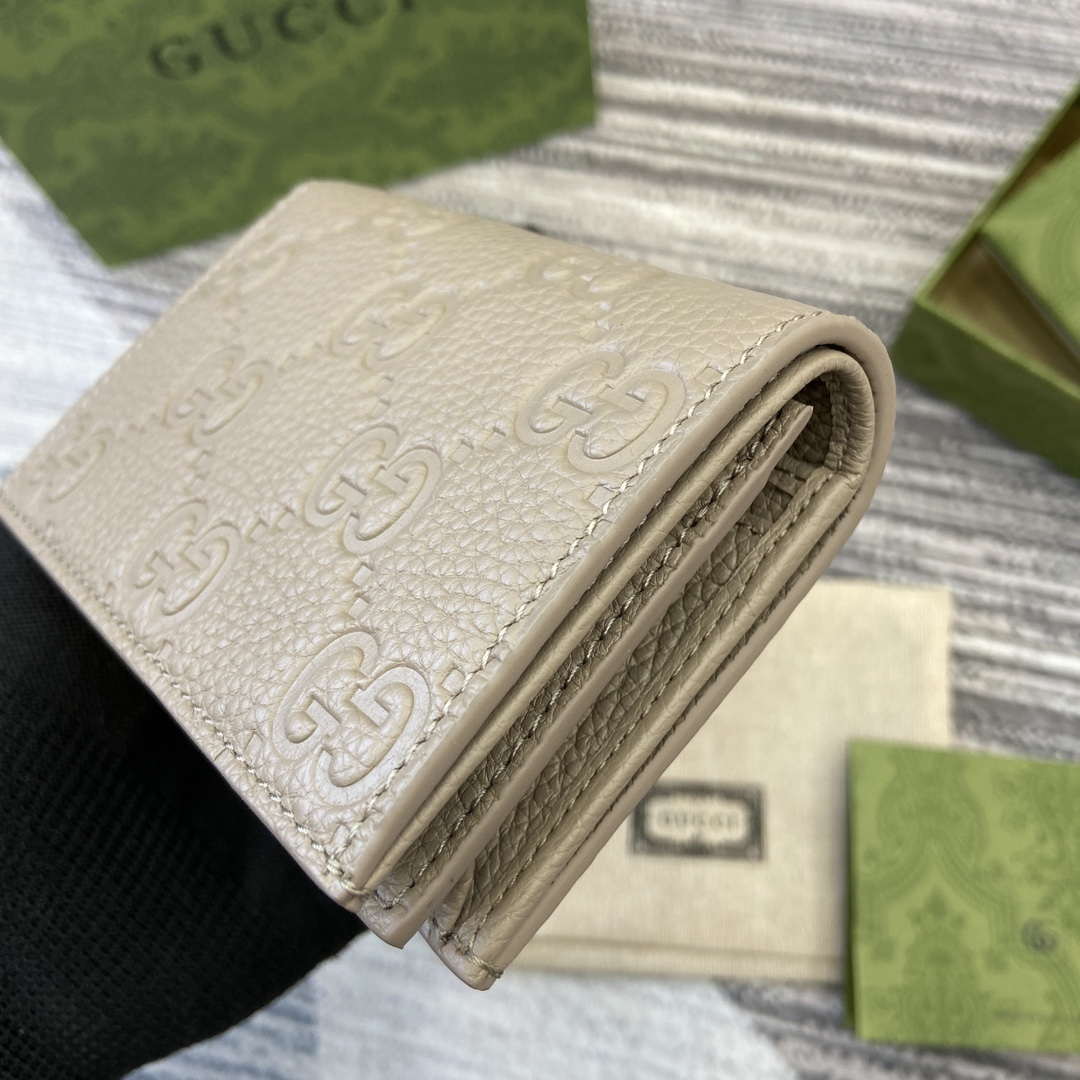Gucci 815901 GG Emblem mini wallet Taupe - Default Title - View 5