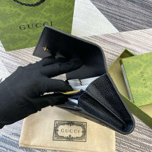 Gucci 815922 GG Emblem continental wallet Black - Default Title - View 7