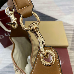 Gucci 815924 Gucci B Medium Shoulder Bag Brown leather trim - Default Title - View 5