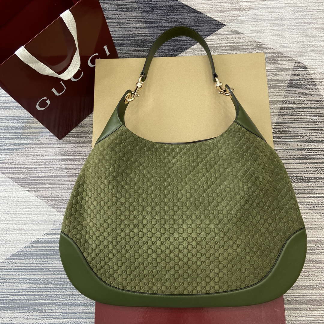 Gucci 815924 Gucci B Medium Shoulder Bag Green