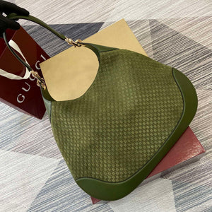 Gucci 815924 Gucci B Medium Shoulder Bag Green - Default Title - View 6