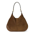 Gucci 815924 Gucci Body Suede Medium Shoulder Bag Brown