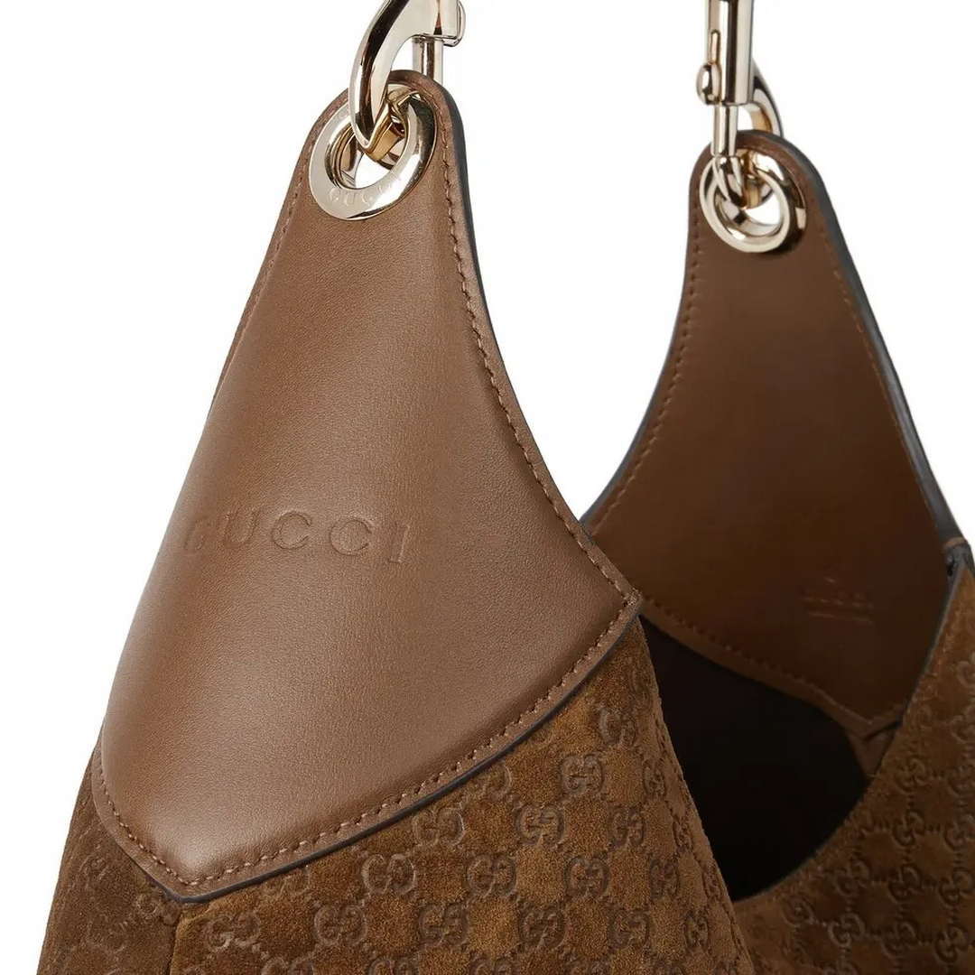 Gucci 815924 Gucci Body Suede Medium Shoulder Bag Brown - Default Title - View 4
