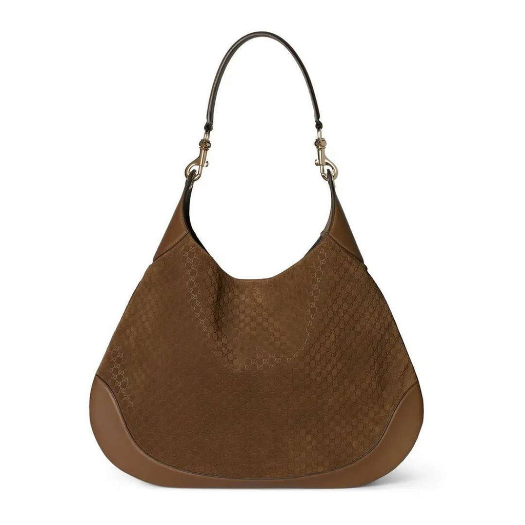 Gucci 815924 Gucci Body Suede Medium Shoulder Bag Brown