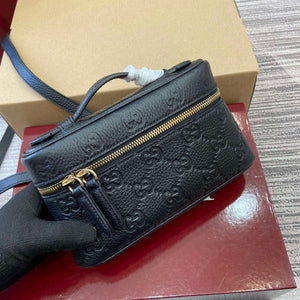 Gucci 815949 GG Emblem super mini bag Black - Default Title - View 3
