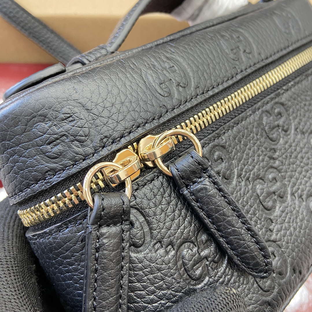Gucci 815949 GG Emblem super mini bag Black - Default Title - View 6
