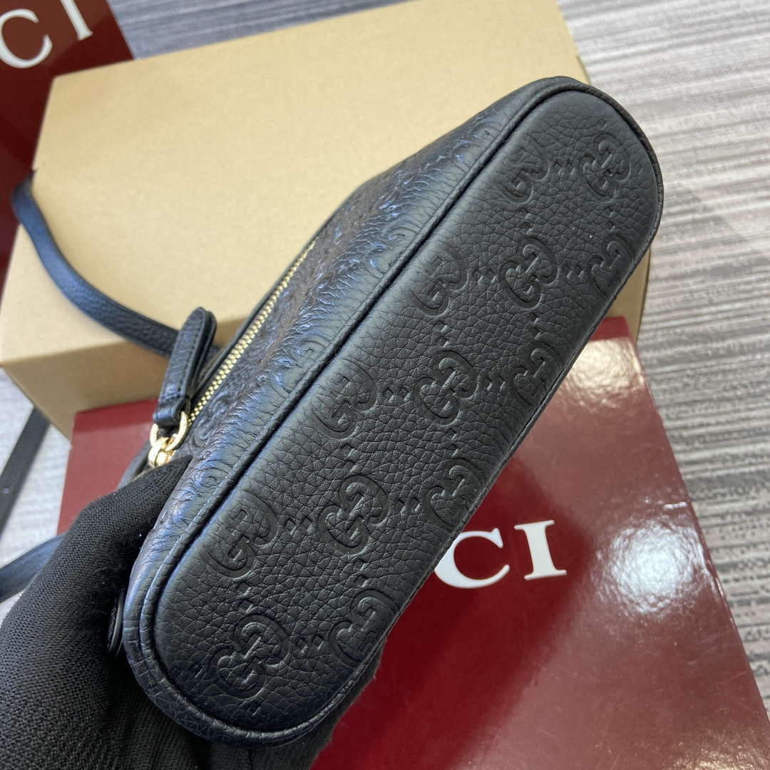 Gucci 815949 GG Emblem super mini bag Black - Default Title - View 7